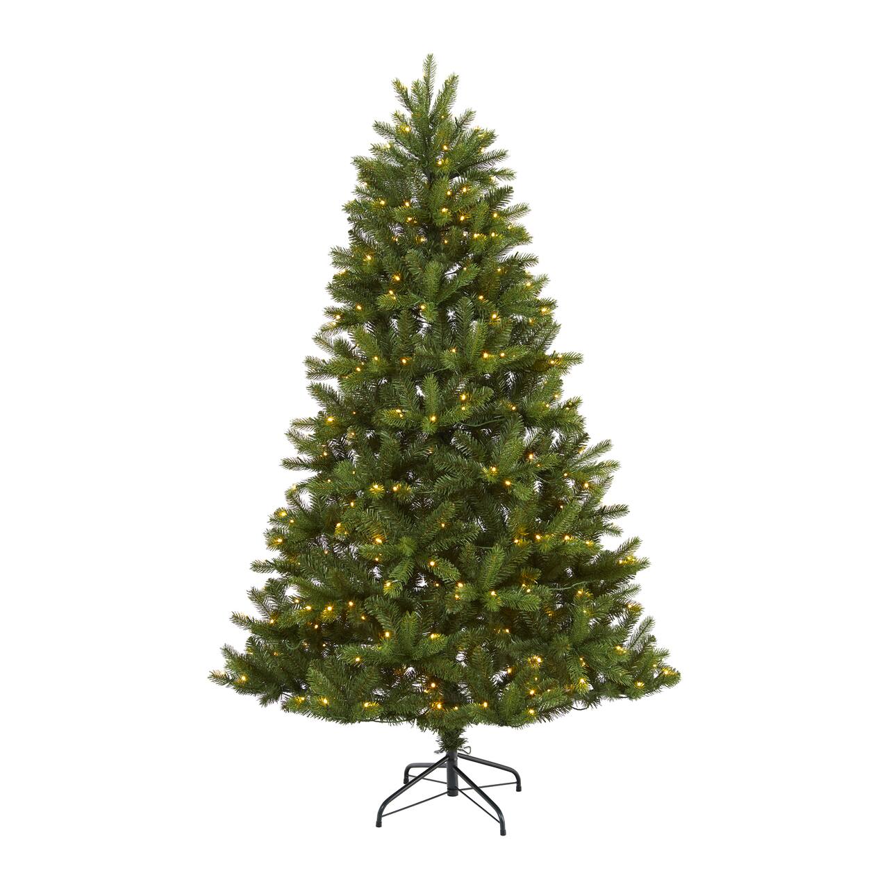6ft. Pre-Lit New Haven Spruce Artificial Christmas Tree, Clear LED Lights